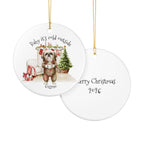 Personalized Ceramic Decoration Ornament, (1pc) – Attached design