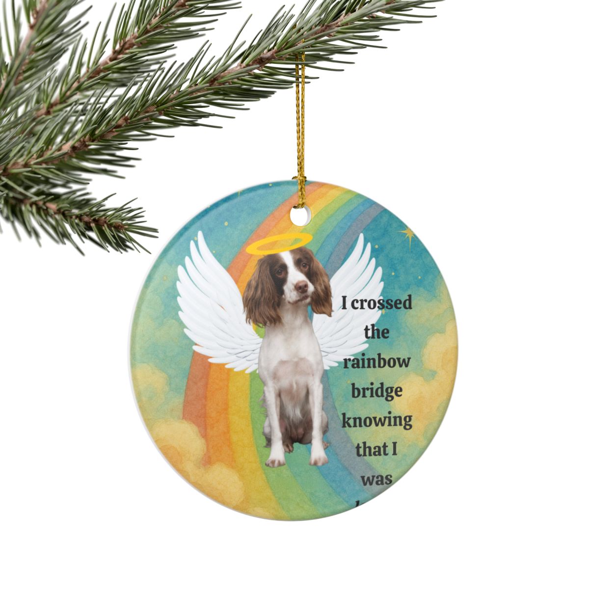 Personalized Ceramic Decoration Ornament, (1pc) – Attached design