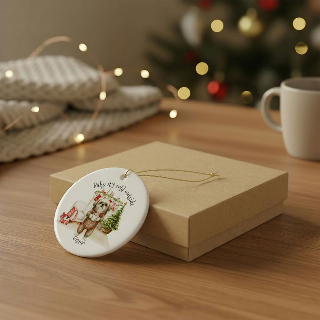 Personalized Ceramic Decoration Ornament, (1pc) – Attached design