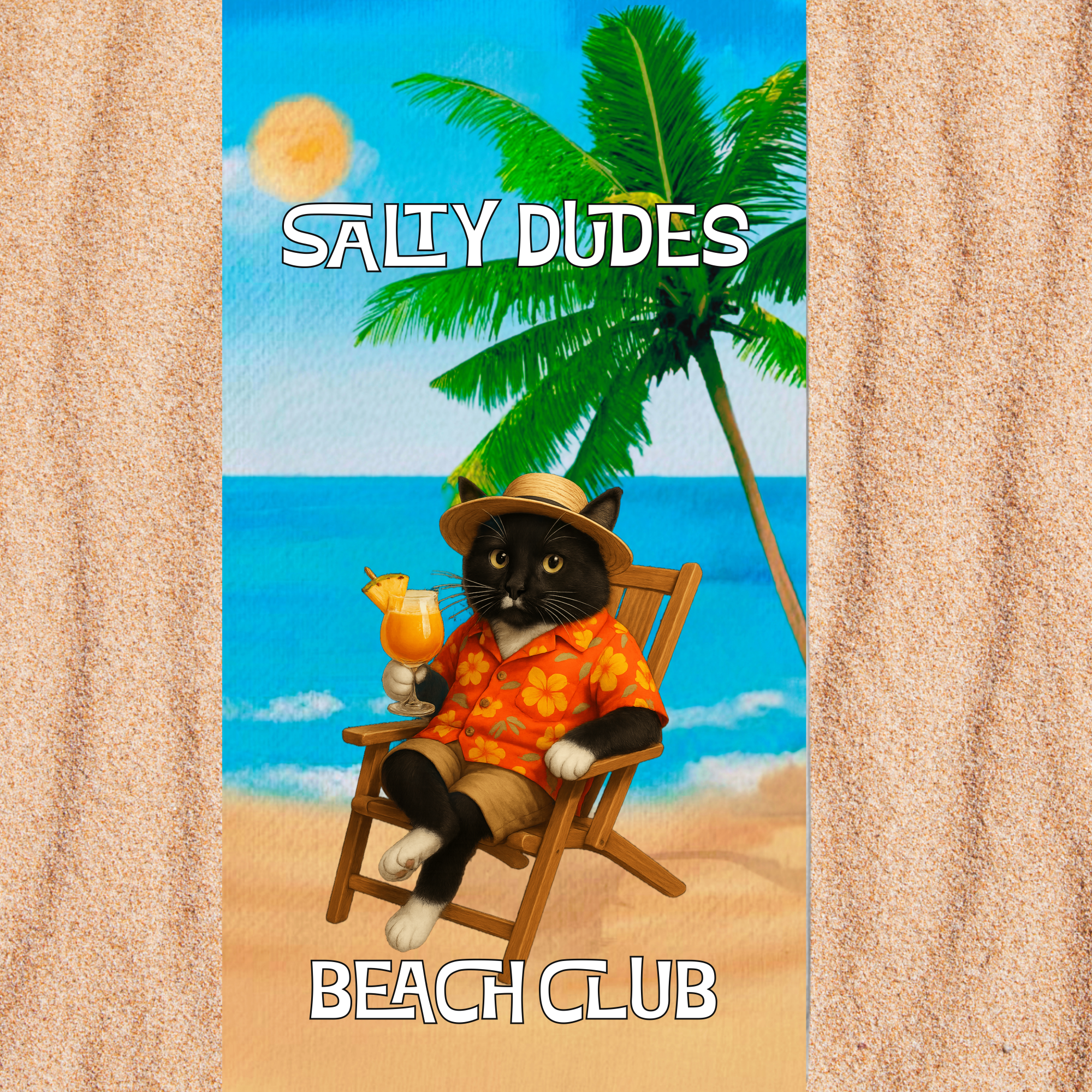 Salty Babes/Salty Dudes Personalized Beach Towel 30x60