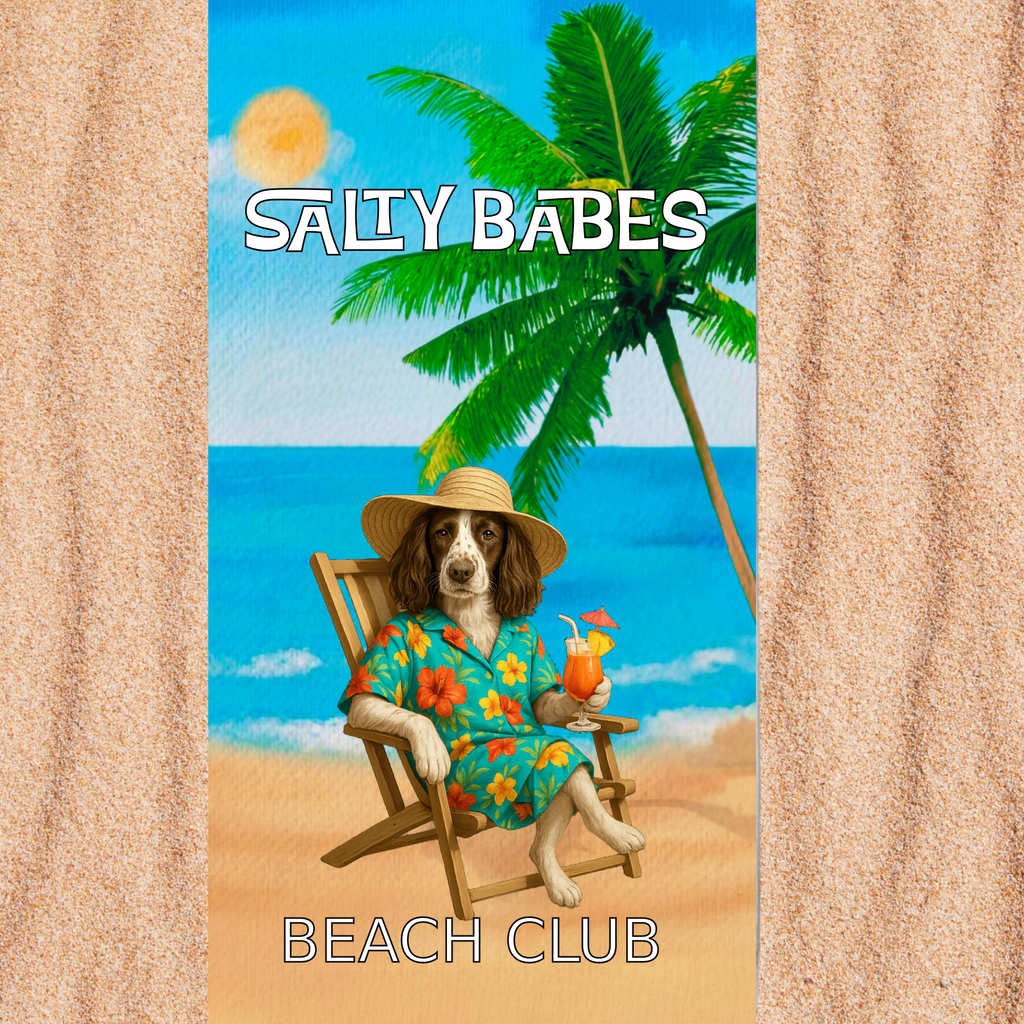 Salty Babes/Salty Dudes Personalized Beach Towel 30x60