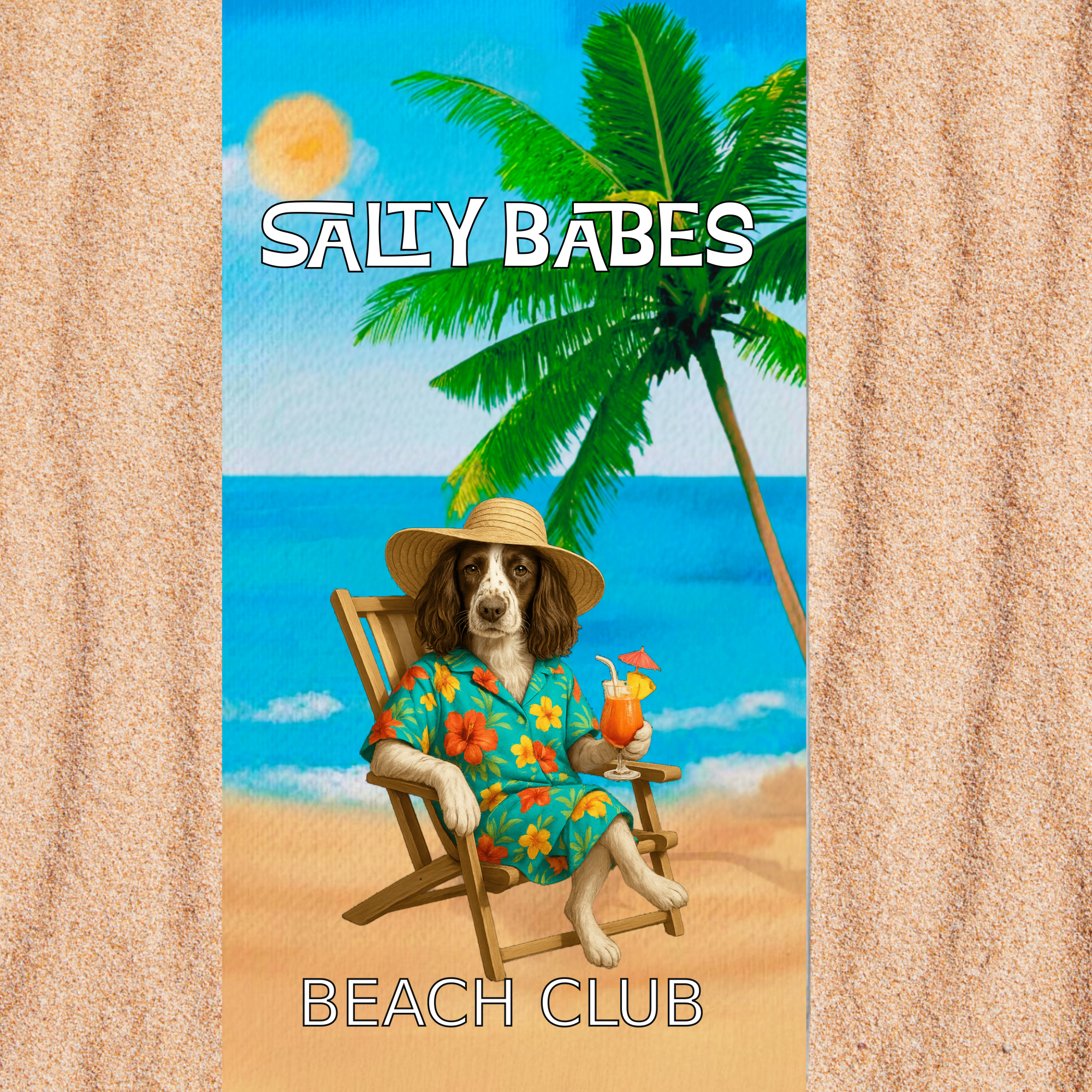 Salty Babes/Salty Dudes Personalized Beach Towel 30x60