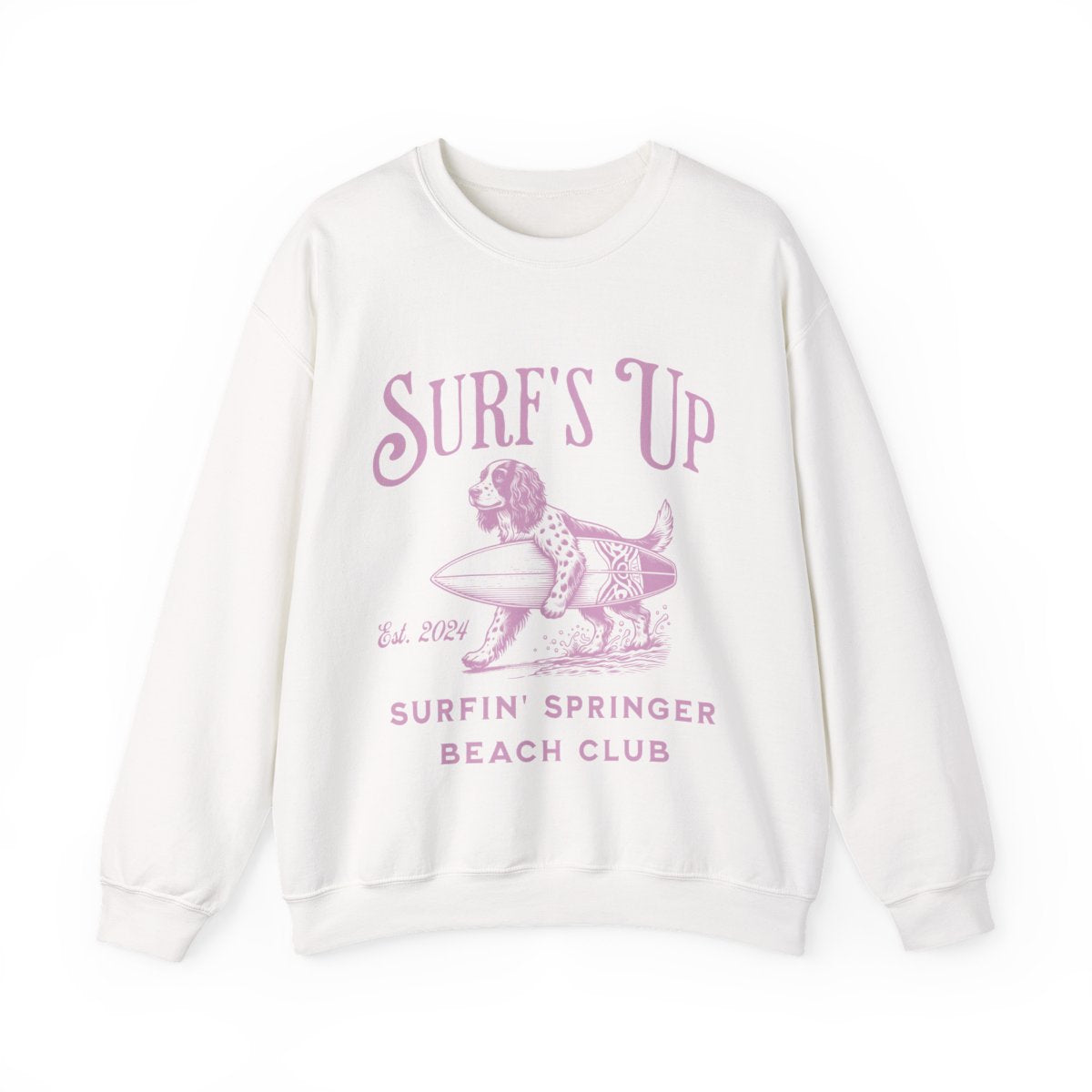 Surf's Up Surfin' Springer Beach Unisex Sweatshirt