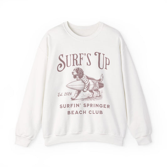 Surf's Up Surfin' Springer Beach Sweatshirt