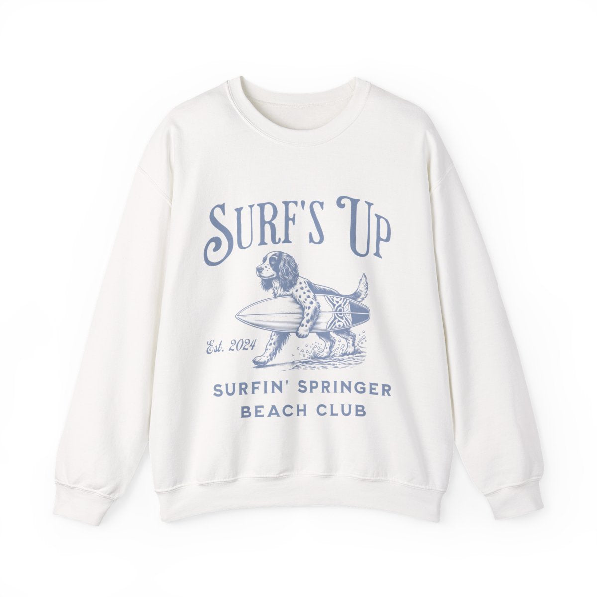 Surf's Up Surfin' Springer Beach Unisex Sweatshirt