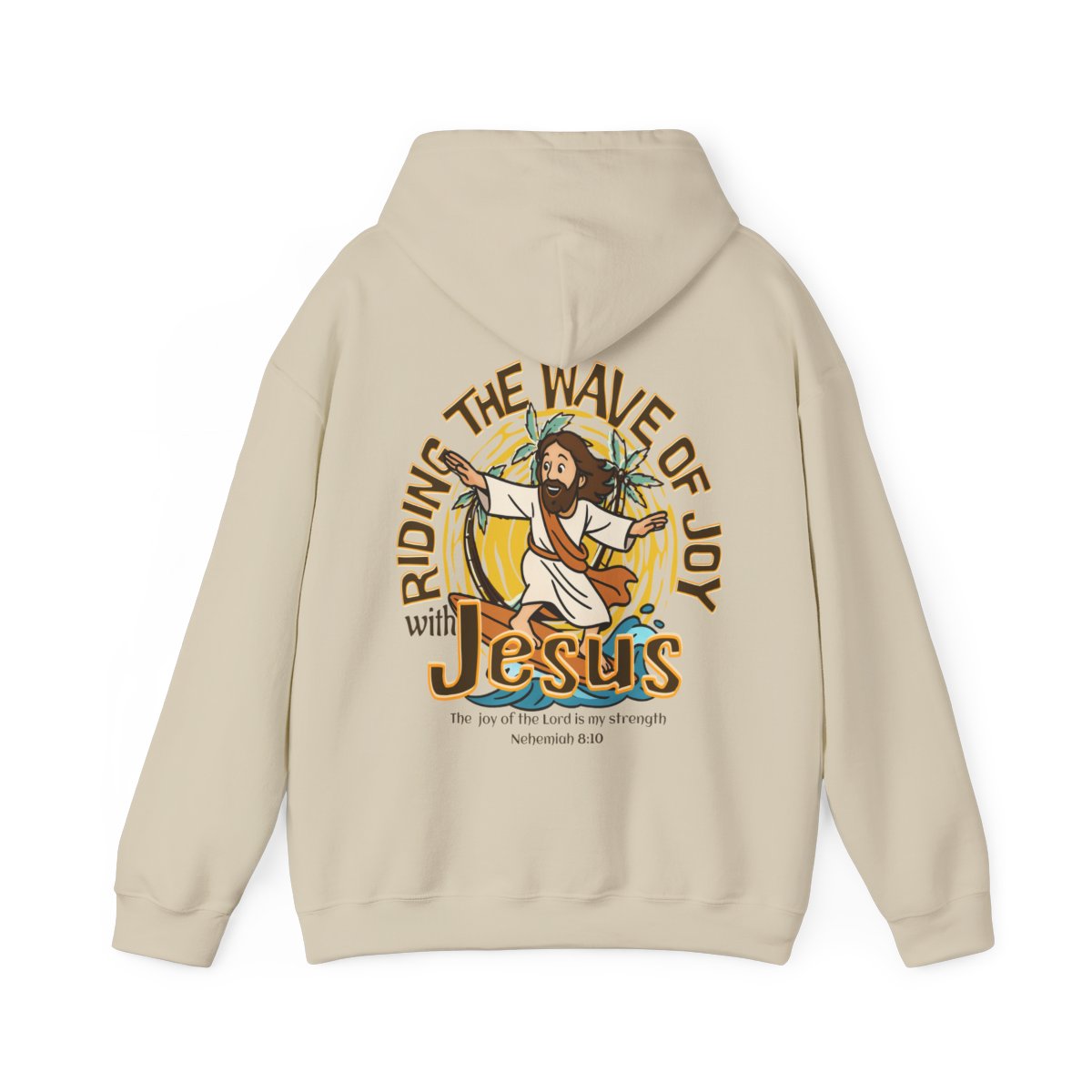 Riding the Wave of Joy with Jesus Hoodie