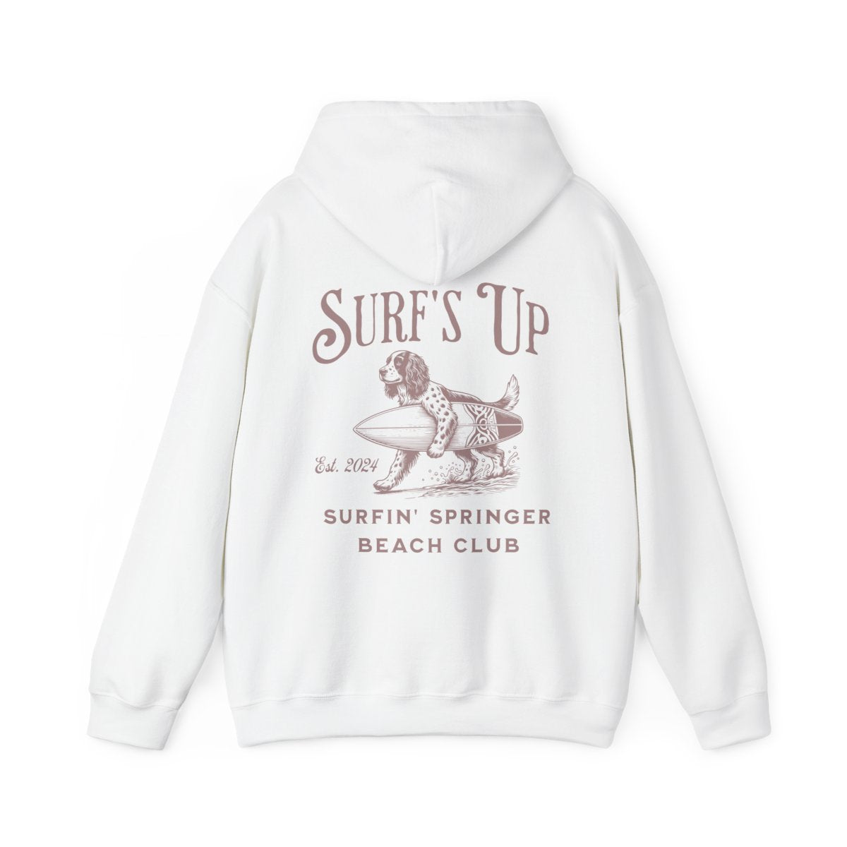 Surf's Up Surfin' Springer Beach Club Unisex Hoodie