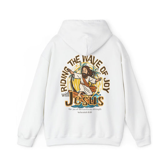 Riding the Wave of Joy with Jesus Hoodie