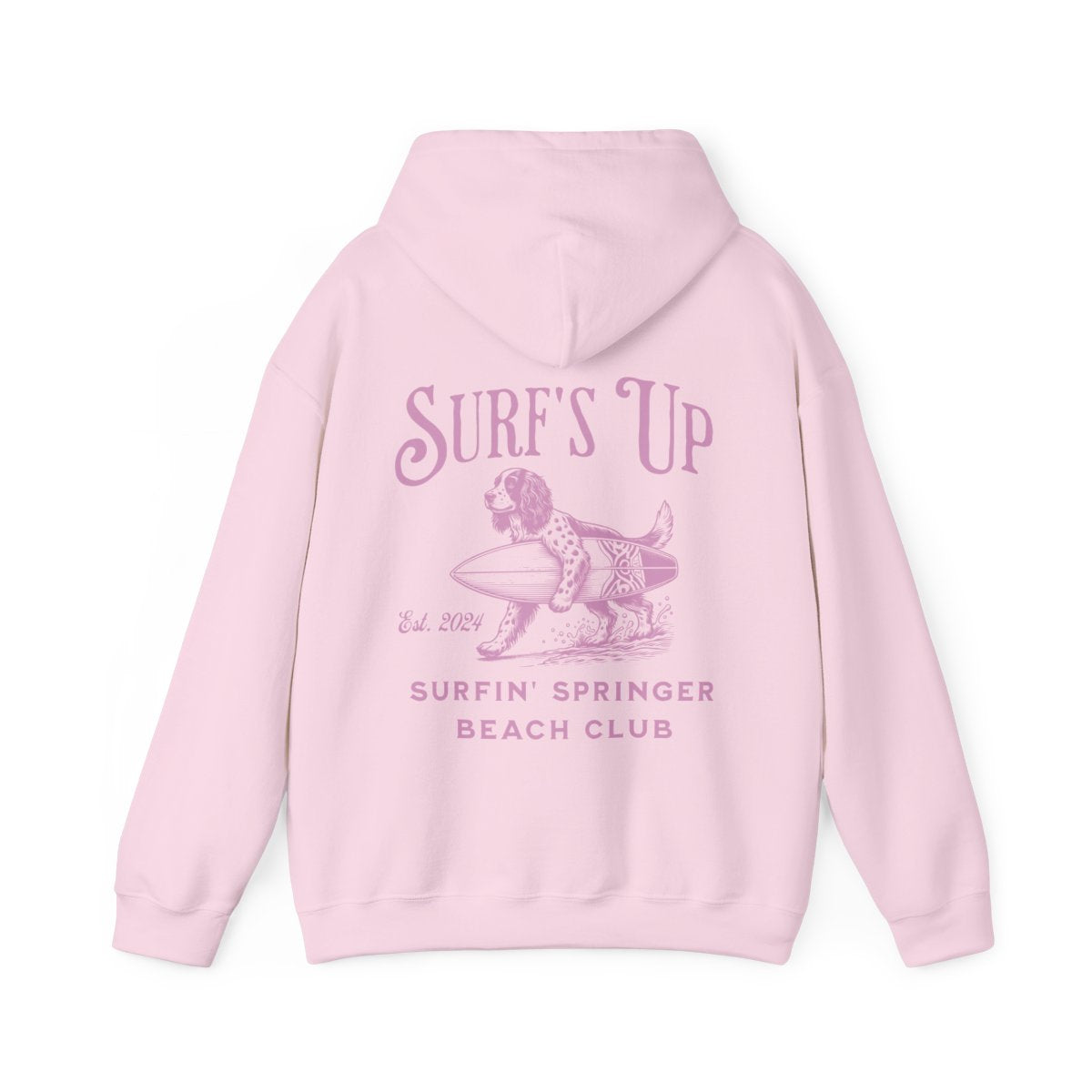 Surf's Up Surfin' Springer Beach Club Unisex Hoodie