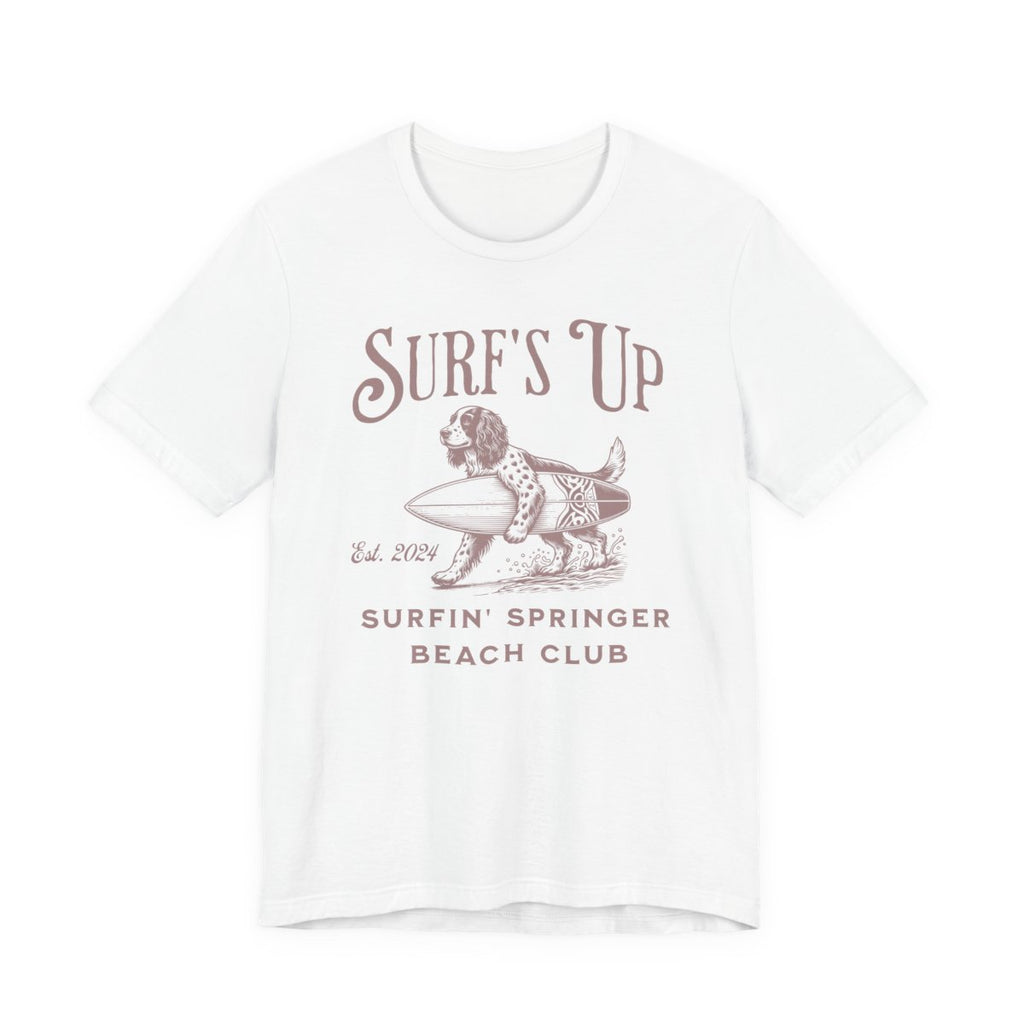 Surf's Up Surfin' Springer Beach Unisex  T-Shirt